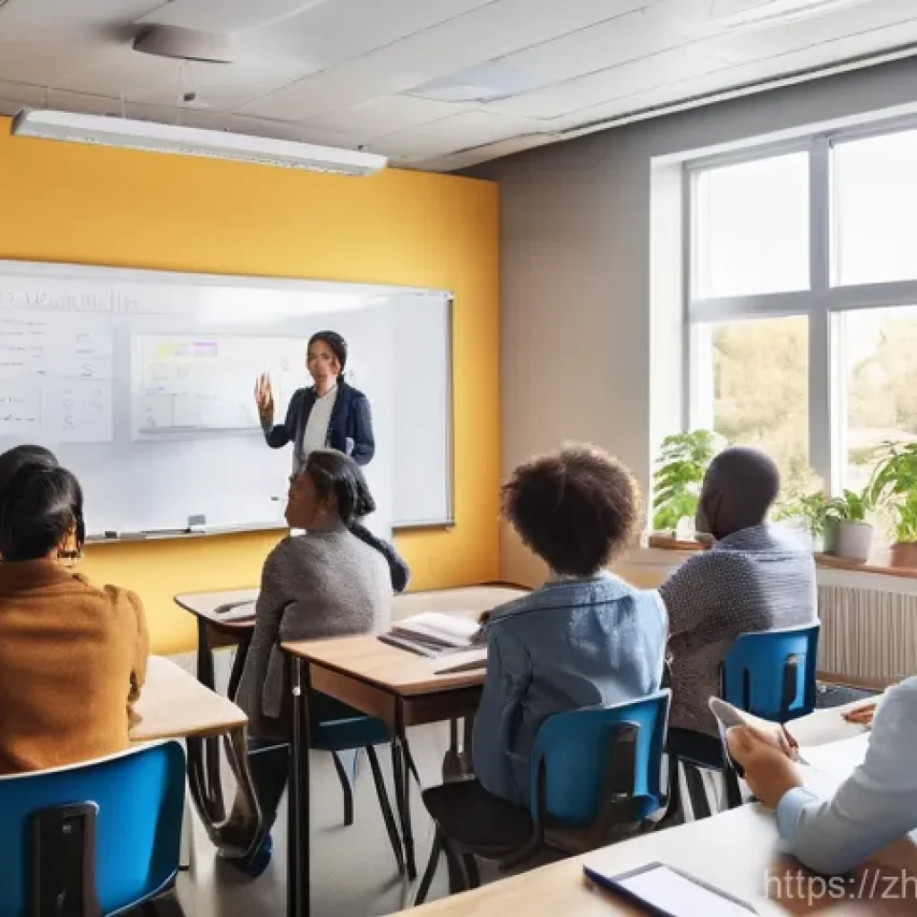 가족상담사 자격증 학원 선택 가이드 - **Prompt 1: Engaging Learning Environment**
    "A vibrant, well-lit modern classroom filled with a ...