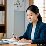 가족상담사와 슈퍼비전의 중요성 - A professional family therapist in a cozy, modern counseling room, attentively listening and taking ...