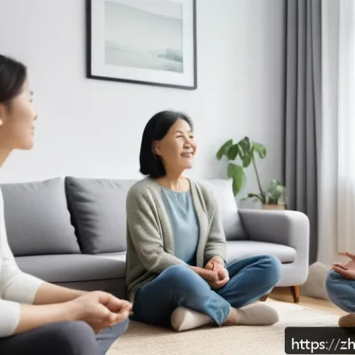 가족상담사가 알아야 할 최신 연구 트렌드 - A warm and inviting family therapy session scene set in a modern counseling room with soft natural l...